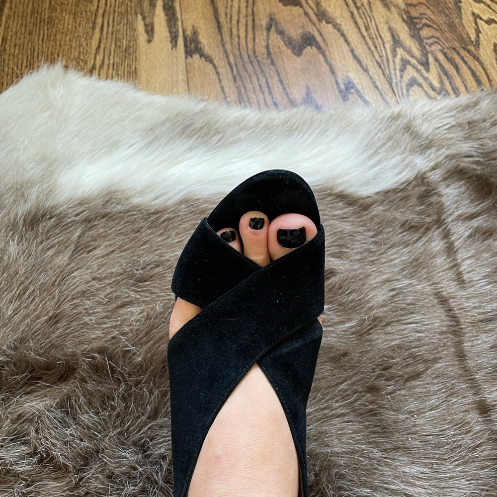 Ann Taylor Lori suede crossover lace sandals - Picture 7 of 7